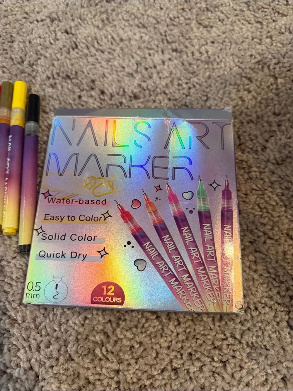 Nail Art Marker Set - Multicolor